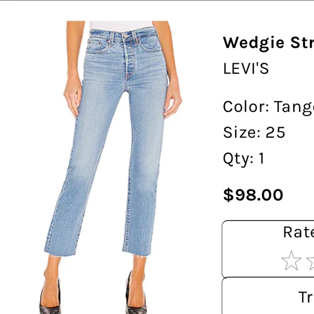 LEVI'S Wedgie Straight Ankle